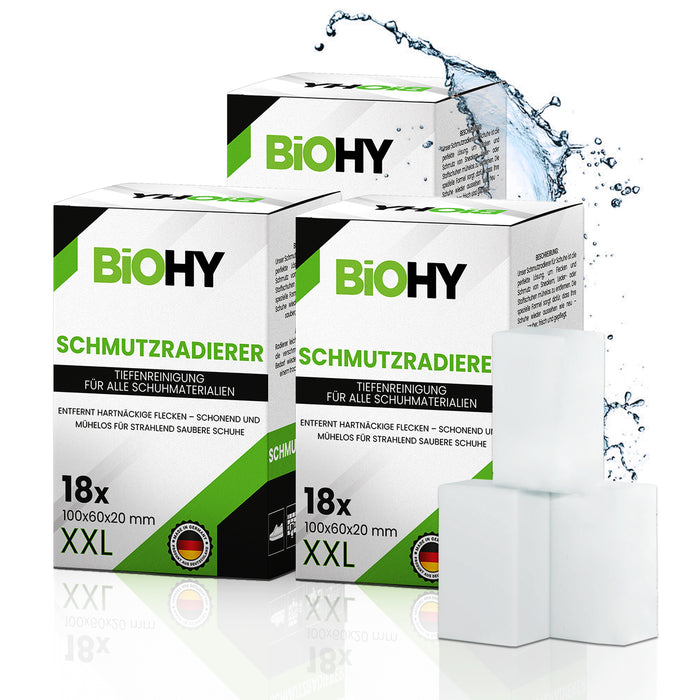 BiOHY Schmutzradierer 3er-Pack – Zauberschwämme für Sneaker und Sohlen