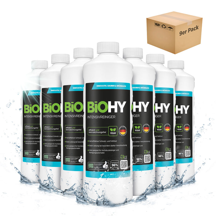 BiOHY Intensivreiniger im 9er-Pack – 9 x 1 Liter für Werkstatt und Gewerbe