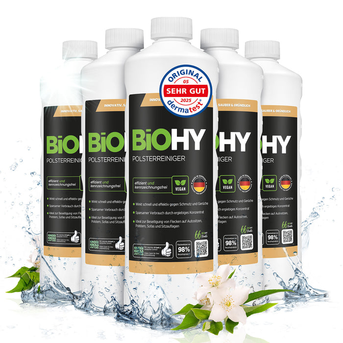 BiOHY Polsterreiniger im 6er-Pack – 6 x 1 Liter Vorteilspaket