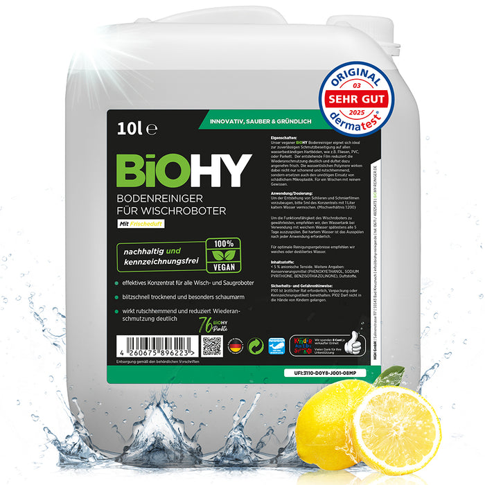 BiOHY Bodenreiniger für Wischroboter 10 Liter Kanister – Transportansicht des Großgebindes