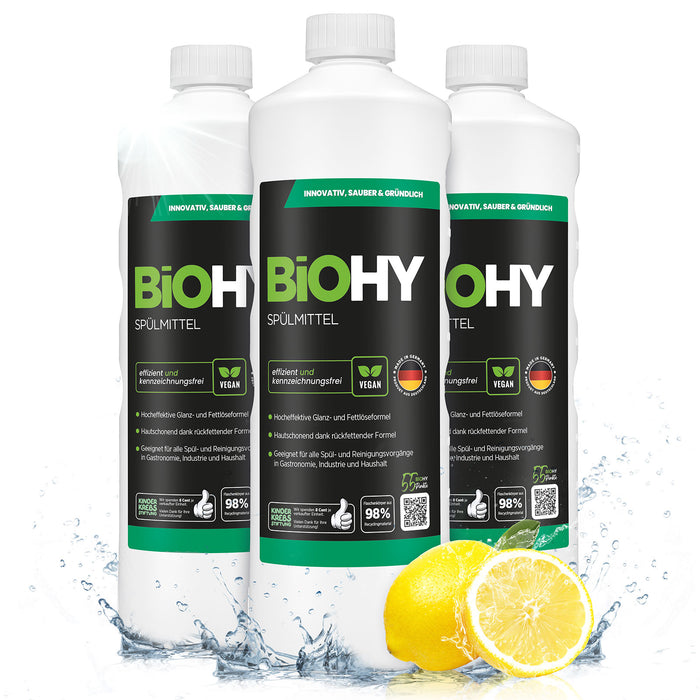 BiOHY Spülmittel – milde Rezeptur für den Handabwasch