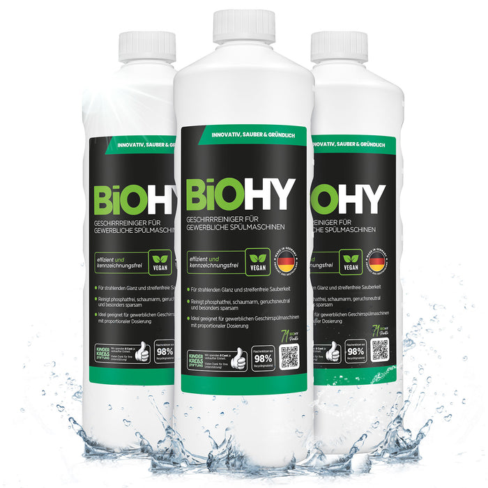 Dreierpack: 3 x 1 Liter Spülmaschinen-Konzentrat von BiOHY