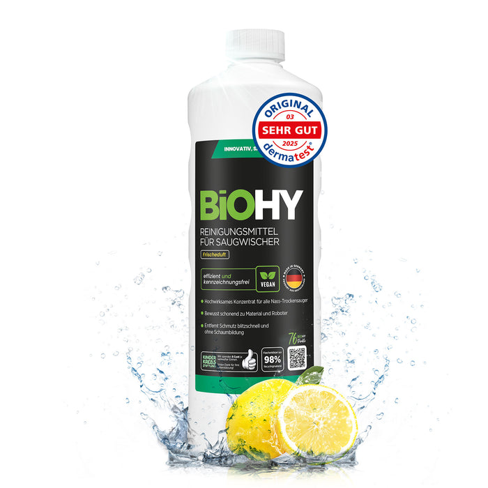 BiOHY Reinigungsmittel für Saugwischer 1 Liter – Konzentrat für Tineco, Kärcher FC und Dreame