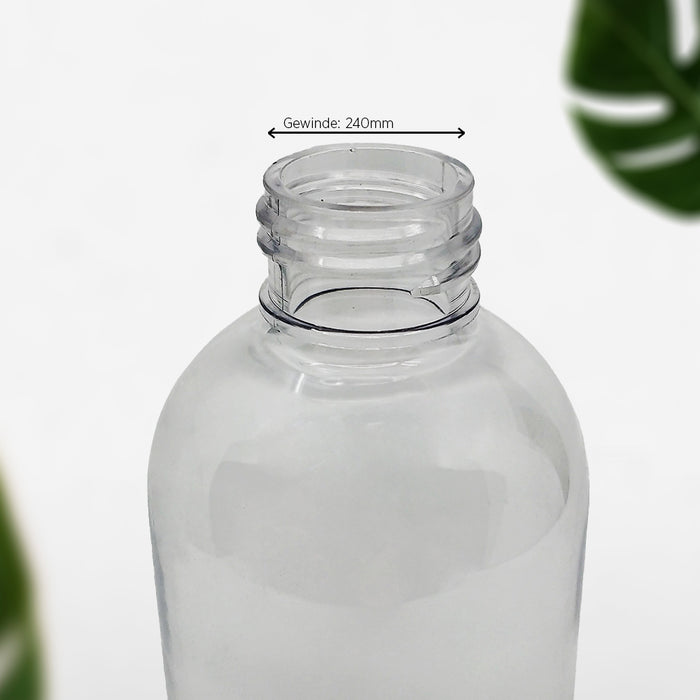 BiOHY Sprühflasche transparent 250 ml – handliche leere Flasche zum Befüllen