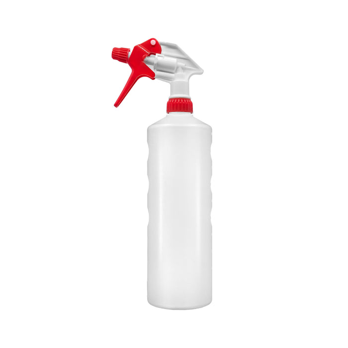 BiOHY Sprühflasche 1 Liter Natur – Einzelflasche mit langem Steigrohr und Sprühkopf