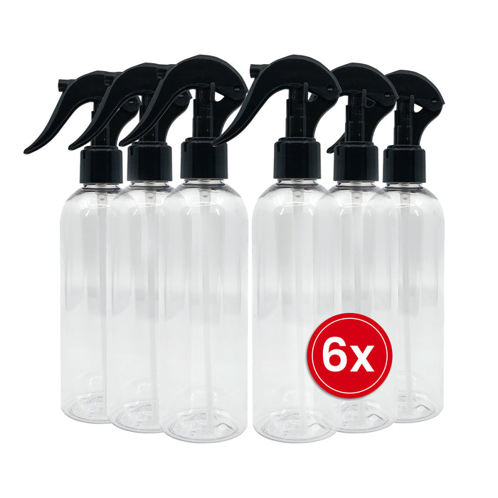 BiOHY Sprühflasche transparent 250 ml im 6er-Pack für den Haushalt
