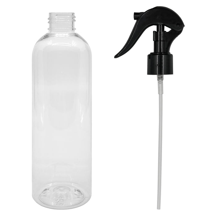 BiOHY Sprühflasche transparent 250 ml mit verstellbarem Sprühkopf