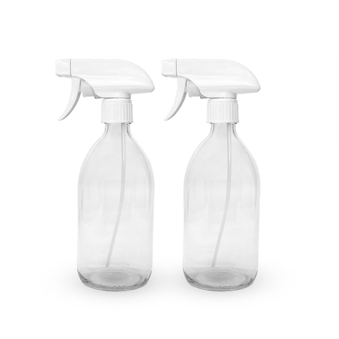 BiOHY Glas Sprühflasche 500 ml im 2er-Set aus hochwertigem Glas