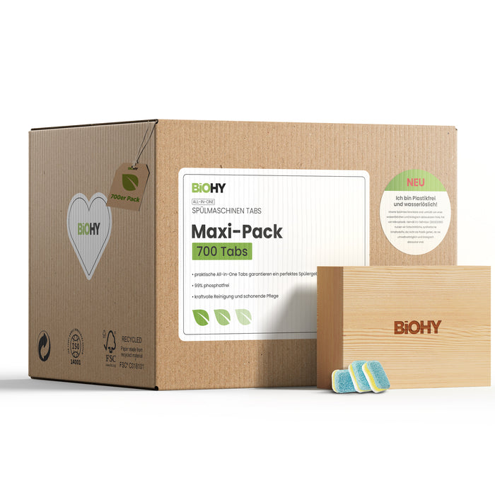 BiOHY All-in-One Spülmaschinentabs – Inhaltsstoffe und Anwendungshinweise
