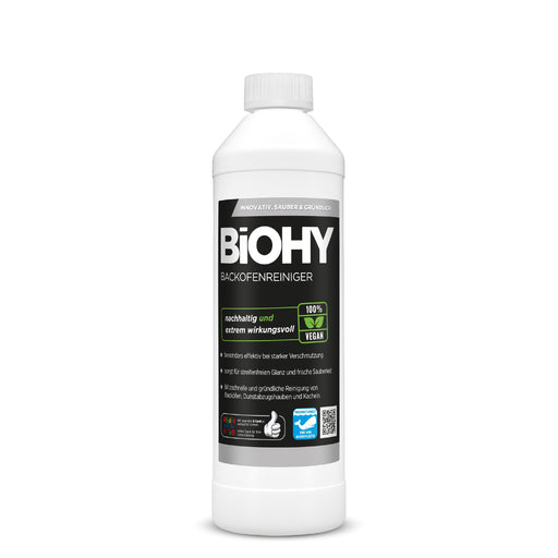 500-ml-Flasche BiOHY Backofenreiniger, Frontansicht mit Etikett