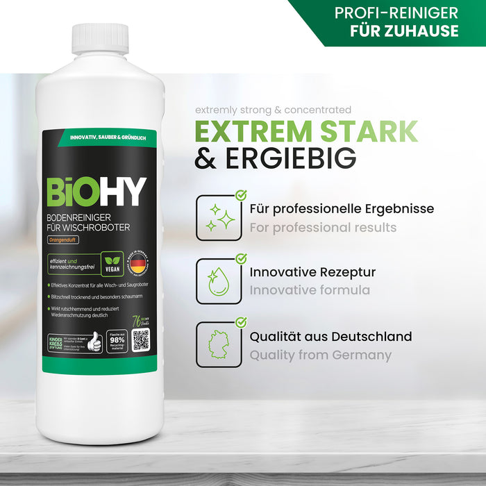 BiOHY Wischroboter-Bodenreiniger Orangenduft – Produktübersicht
