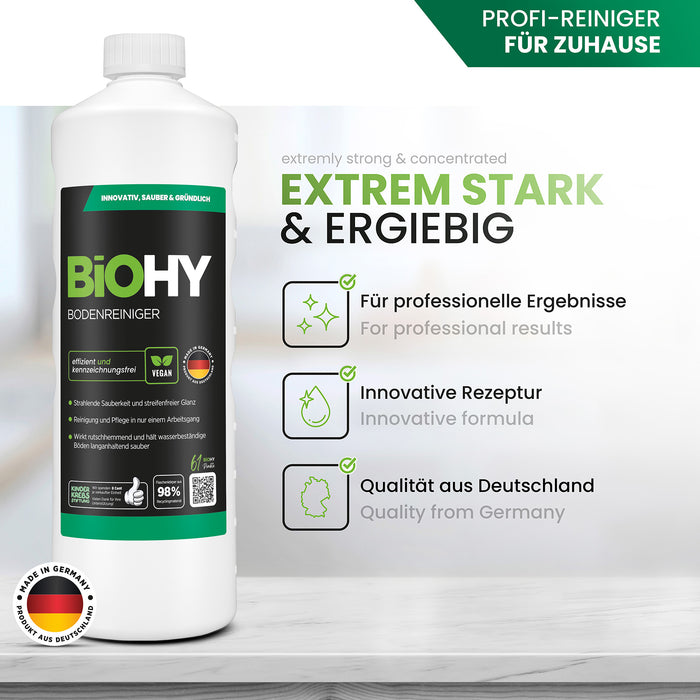 BiOHY Bodenreiniger – Reinigungsformel für versiegelte Böden