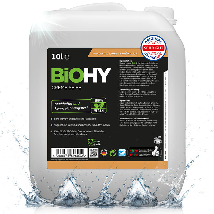 BiOHY Creme Seife 10L (B2B) – Gesamtübersicht der Produktfamilie