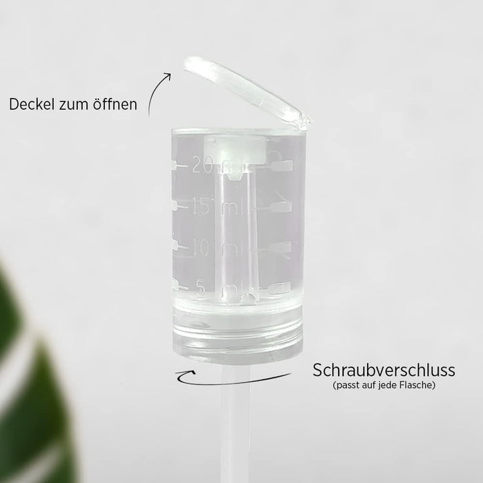 BiOHY Dosierer – aufgesetzt auf 1-Liter-Flasche, Anwendung