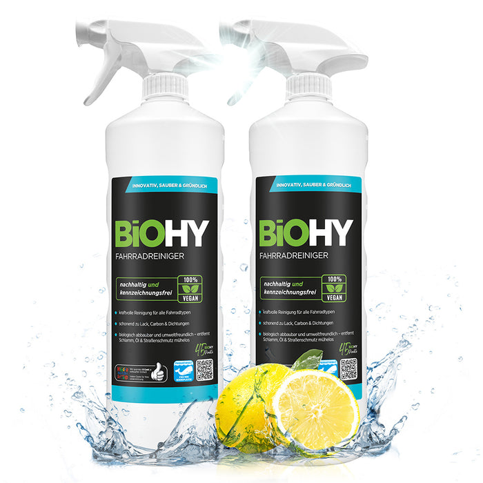 BiOHY Fahrradreiniger – Produktinfografik Produktvorteile