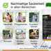 BiOHY Flüssig Seife 10 Liter – Infografik zu Dosierung und Ergiebigkeit im Seifenspender