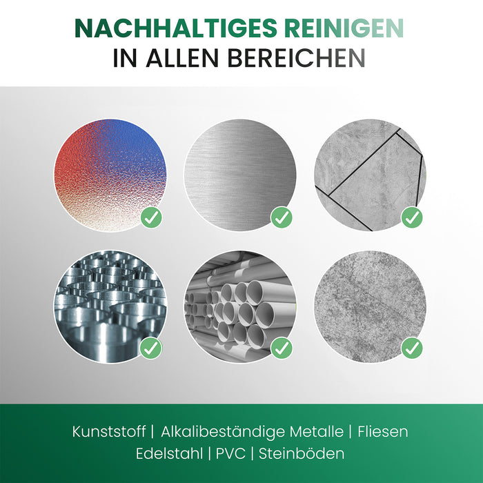 BiOHY Grundreiniger – entfernt Grauschleier und Tensidfilme von Fliesen, Vinyl, Laminat und PVC