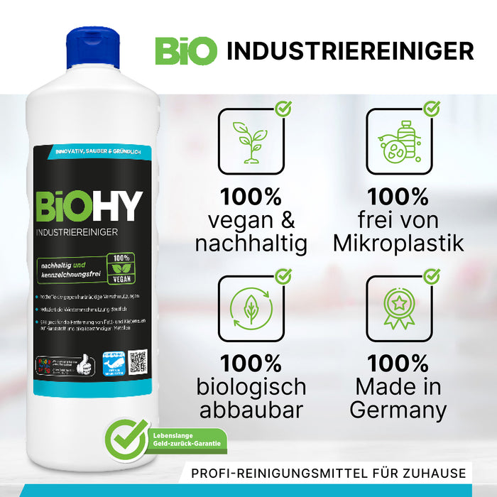 BiOHY Industriereiniger 10 Liter – ergiebiges Konzentrat für Industrie, Werkstatt und Gewerbe