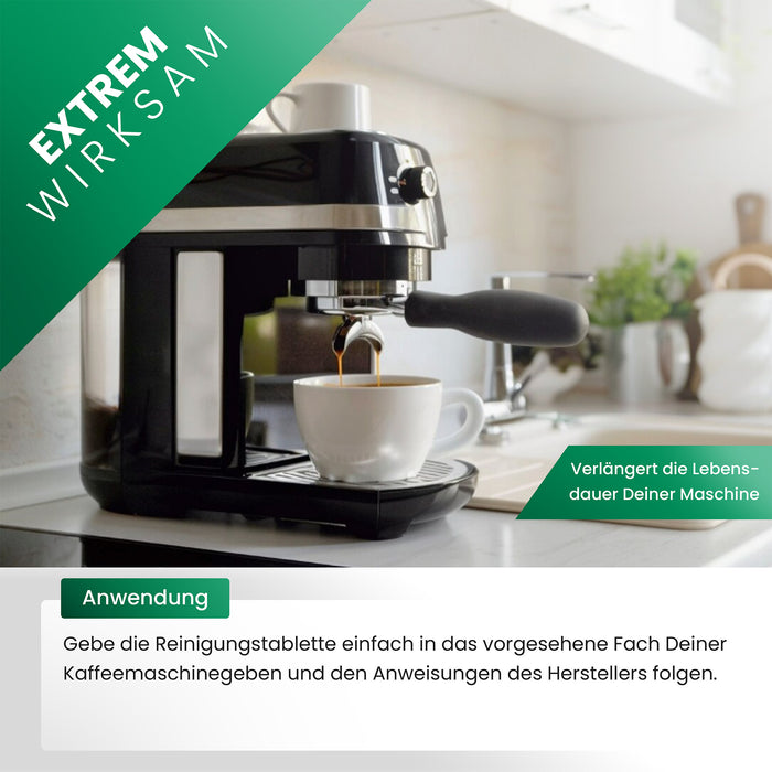 BiOHY Reinigungstabletten für Kaffeevollautomaten – Reinigungswirkung, Nahaufnahme