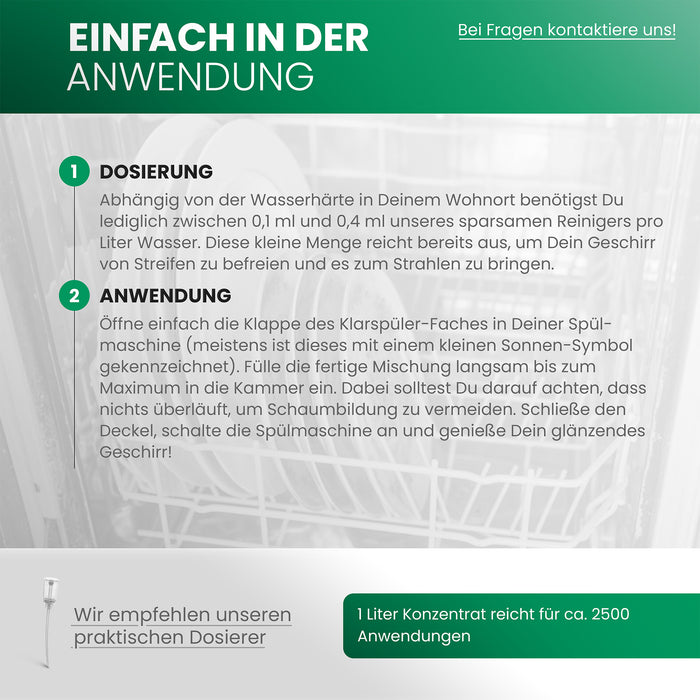 BiOHY Klarspüler 10L (B2B) – Anwendung in gewerblichen Spülmaschinen