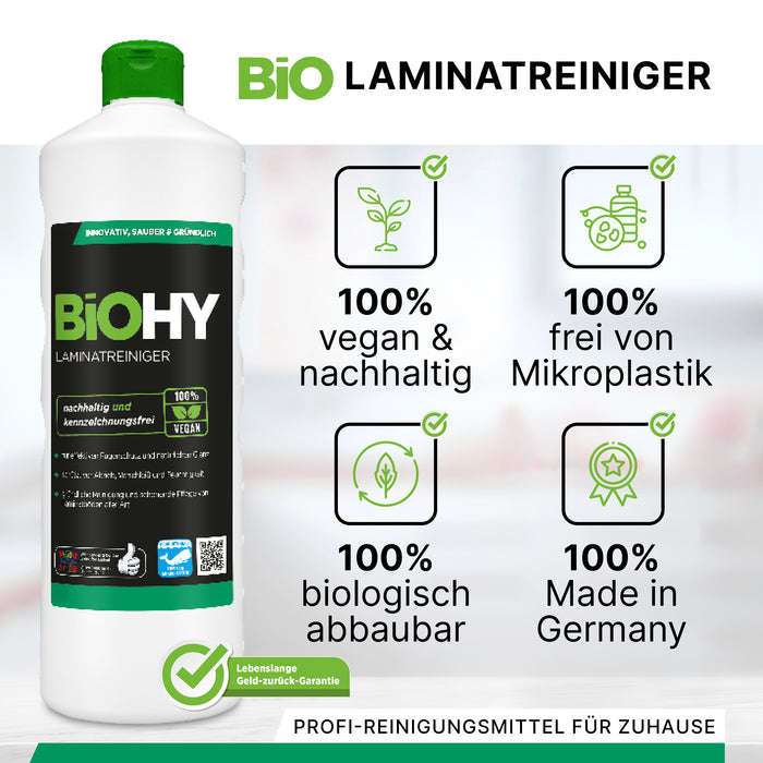 BiOHY Laminatreiniger 10 Liter – Konzentrat für Laminatböden im Objektbereich