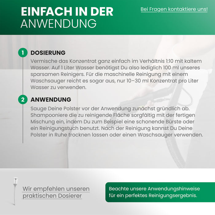 Polsterreiniger für Matratzen – tiefenwirksam gegen Flecken und Gerüche