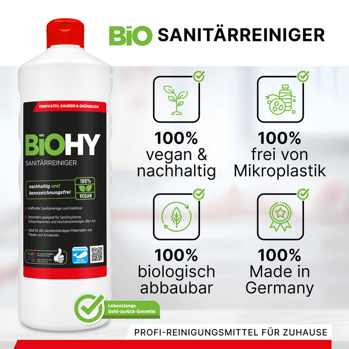 BiOHY Sanitärreiniger 10L (B2B) – Vergleich der Gebindegrößen