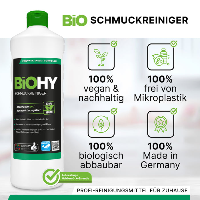 BiOHY Schmuckreiniger 10 Liter – Konzentrat für Gold, Silber und Edelmetalle im Ultraschallbad