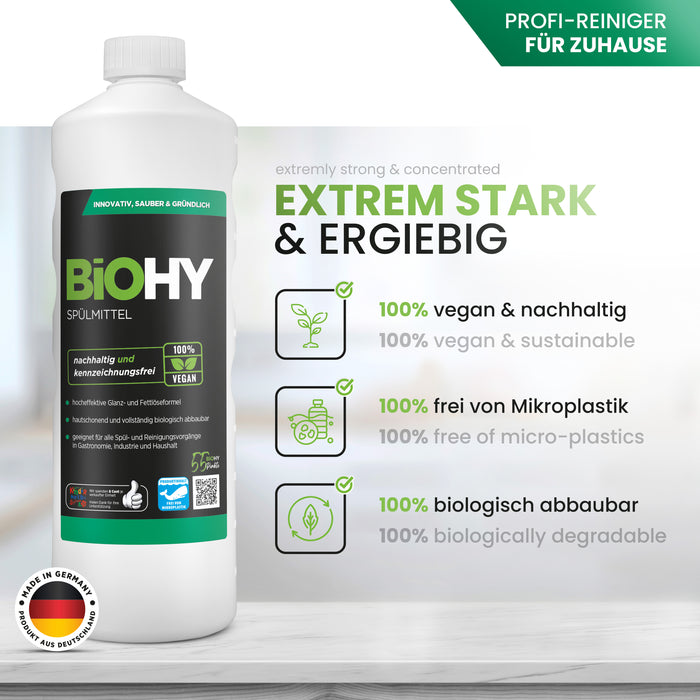 BiOHY Spülmittel 10L (B2B) – Made in Germany Kennzeichnung