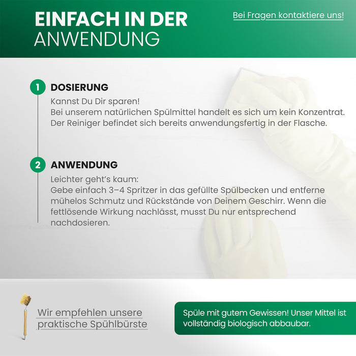 BiOHY Spülmittel für Geschirr, Töpfe & Pfannen
