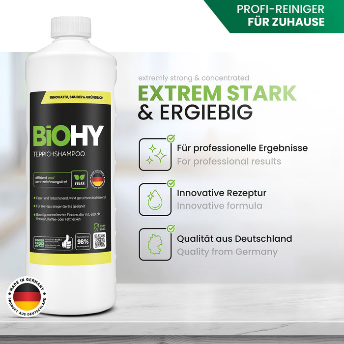 BiOHY Teppichshampoo – Produktvorteile & Dosierung im Überblick