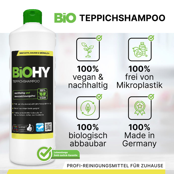 BiOHY Teppichshampoo 10 Liter – Konzentrat für Teppiche und Läufer im Objektbereich
