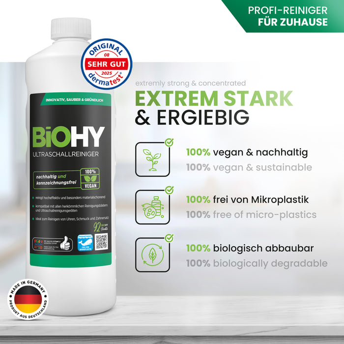 BiOHY Ultraschallreiniger 10L (B2B) – vegan, Hinweis