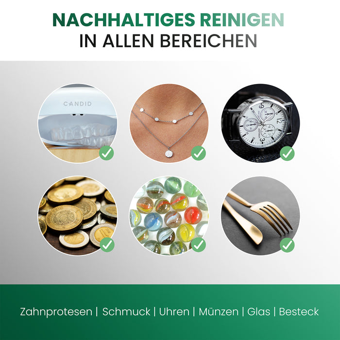 BiOHY Ultraschallreiniger – Anwendungsbereiche: Brillen, Schmuck, Werkzeug und Feinmechanik