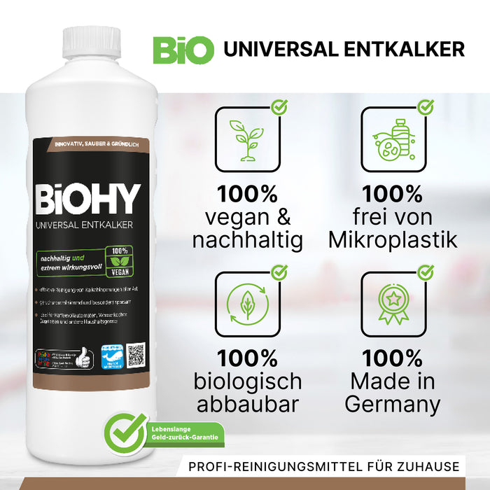 BiOHY Universal Entkalker 10 Liter – Konzentrat für Kaffeevollautomaten, Wasserkocher und Spülmaschinen