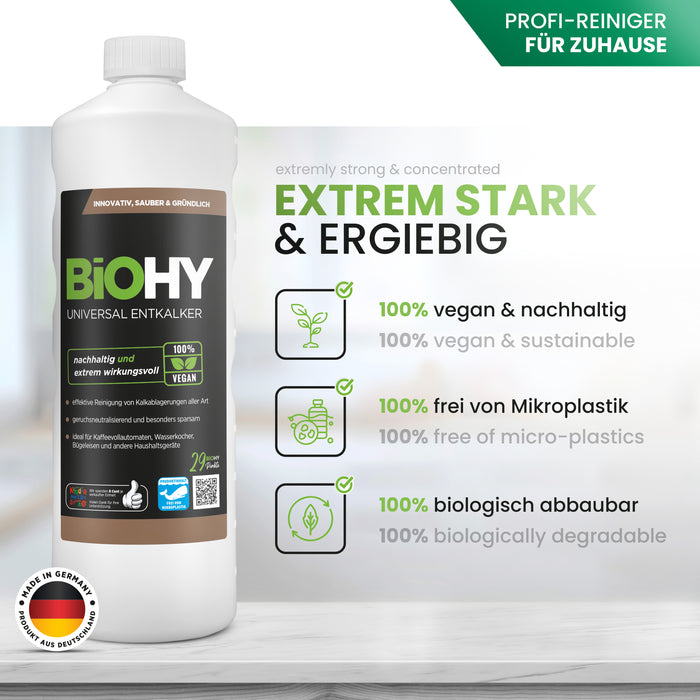 BiOHY Universal Entkalker 10L (B2B) – Gesamtübersicht der Produktfamilie