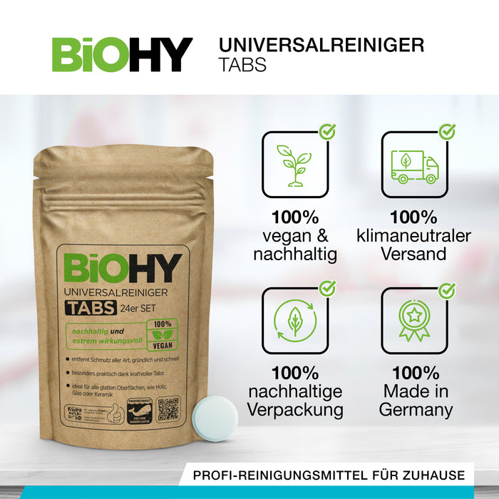 BiOHY Universalreiniger Tabs 12 Stück – Vorratspack