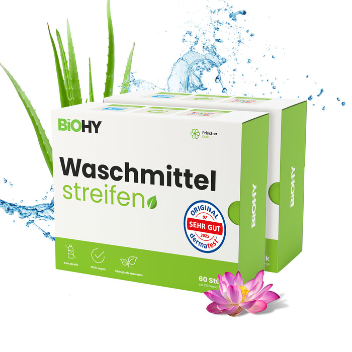 BiOHY Waschmittel Blätter – Sparpack, 2er-Gebinde