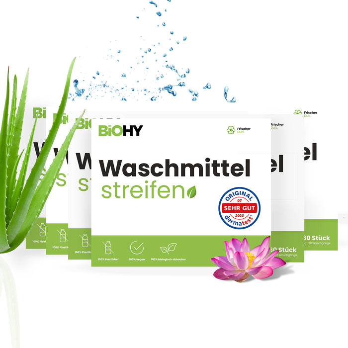 BiOHY Waschmittel Blätter – Sparpack, 6er-Gebinde