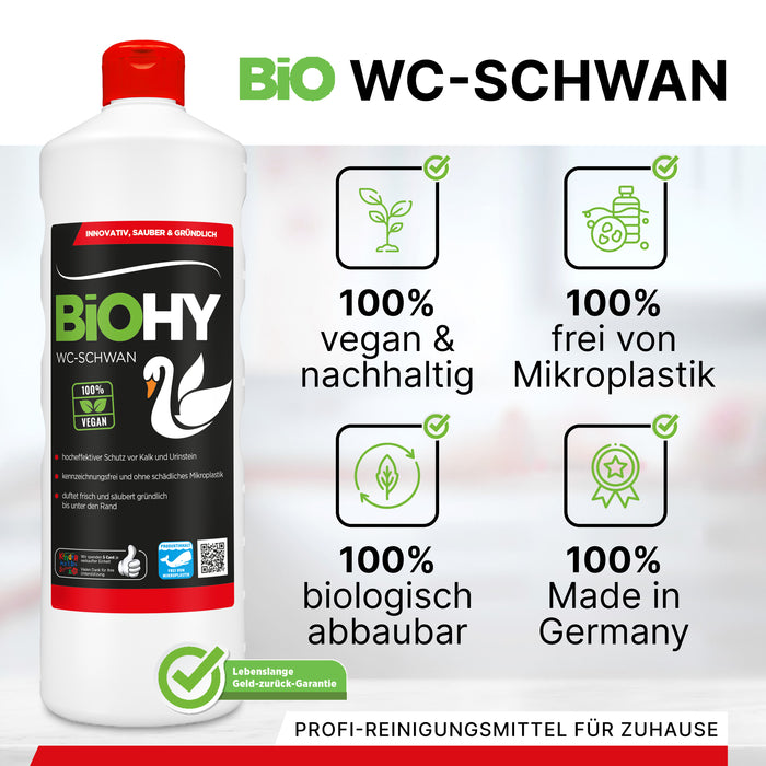 BiOHY WC-Schwan 10 Liter – Konzentrat gegen Kalk und Urinstein für die Toilette im Gewerbe