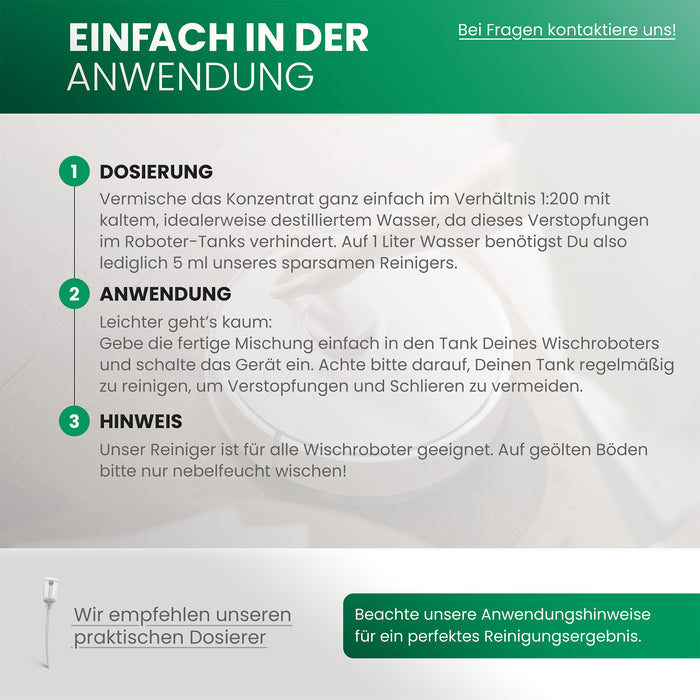 BiOHY Wischroboter-Reiniger für Parkett, Laminat & Dielen