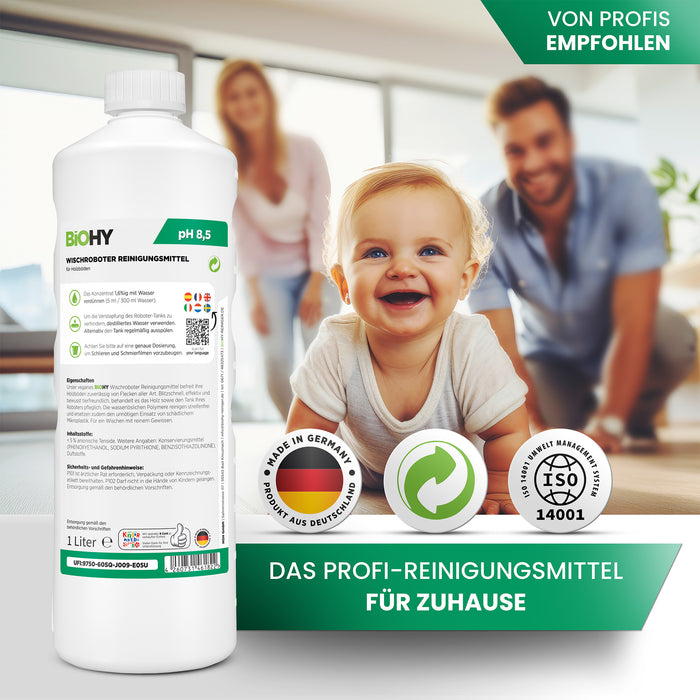 BiOHY Wischroboter-Reiniger für Holzböden – Made in Germany Kennzeichnung