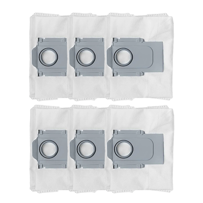 BiOHY Staubbeutel in Grau für Roborock S8 Pro Ultra, S7 Max Ultra und Q7 Max – 6er-Set, Vorratspack