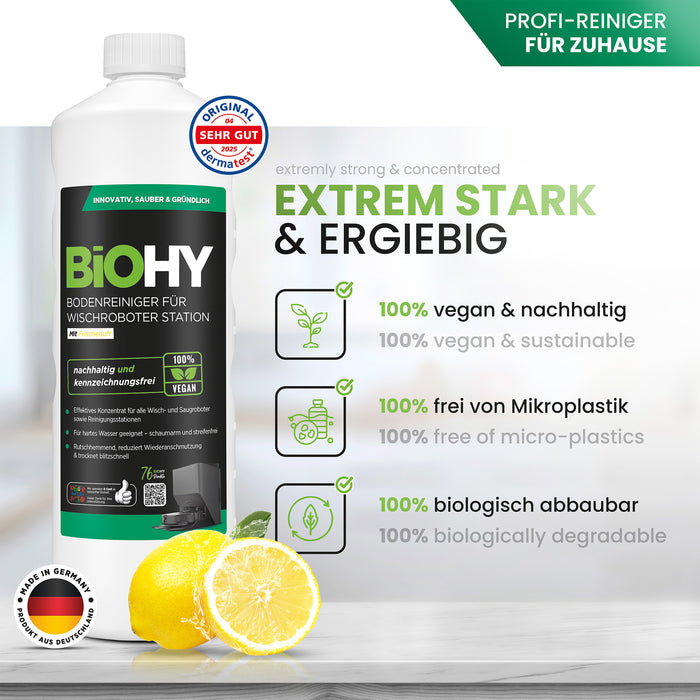 BiOHY Reiniger für Wischroboter-Reinigungsstationen – 1 Liter Vorratsflasche