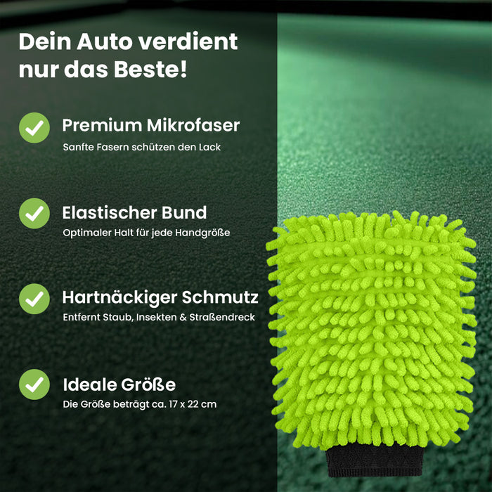 BiOHY Waschhandschuh Auto Mikrofaser Chenille – Produktabbildung, Ansicht 3