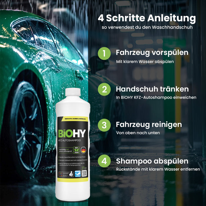 BiOHY Waschhandschuh Auto Mikrofaser Chenille – Produktabbildung, Ansicht 2