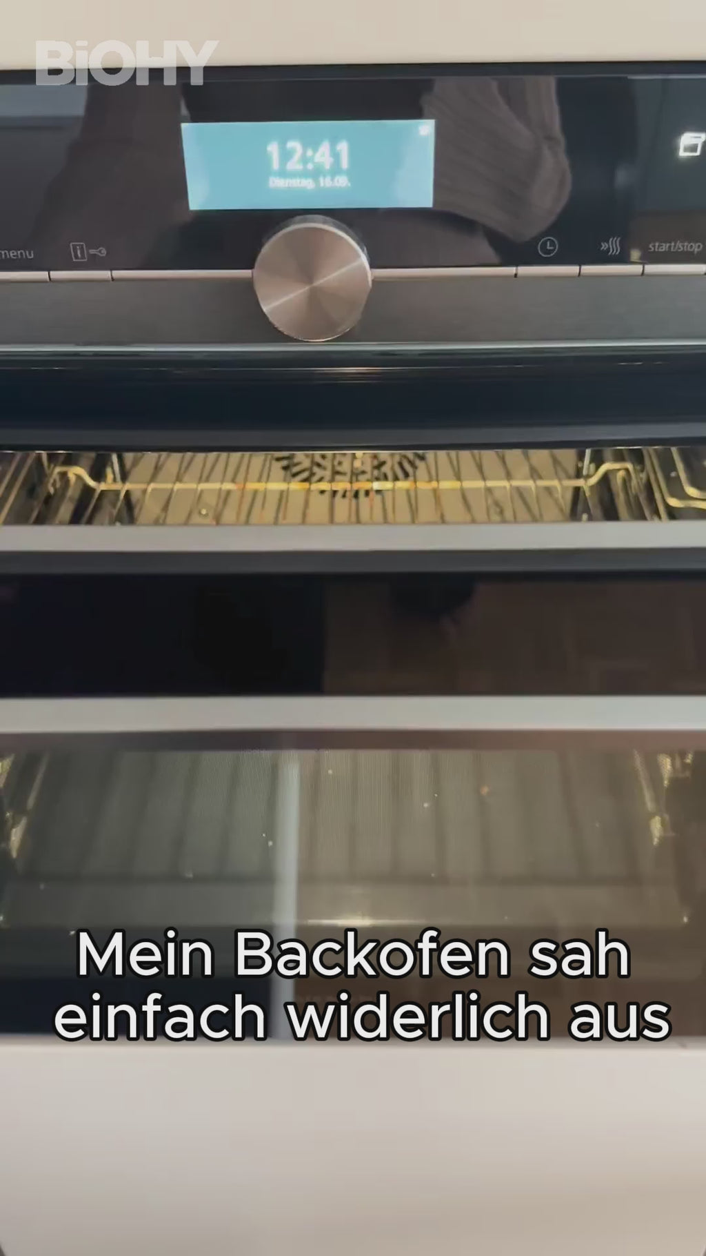 Video: BiOHY Backofenreiniger – löst eingebranntes Fett in Backofen und auf dem Rost
