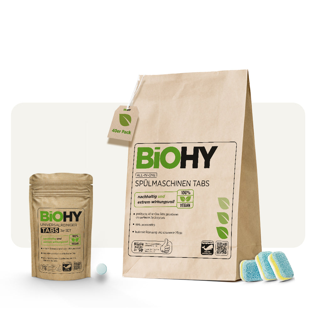 BiOHY Reinigungs-Tabs für Kaffeevollautomaten und Spülmaschine