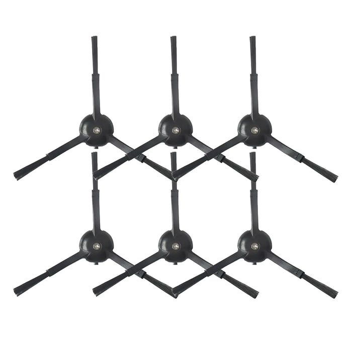 BiOHY Seitenbürste für Roborock S5 und S6 – 6er-Set Ersatzbürsten in Schwarz, Vorratspack