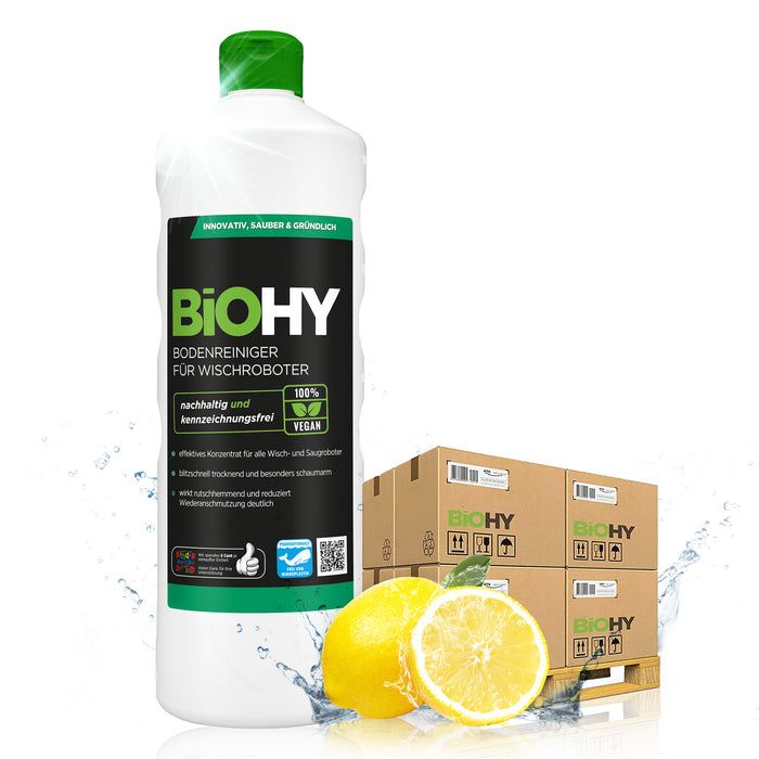 BiOHY Bodenreiniger für Wischroboter – 480er Palette mit 480 x 1 Liter Flaschen